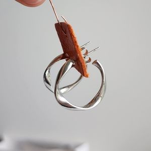 Unique Silver Hoop Earrings